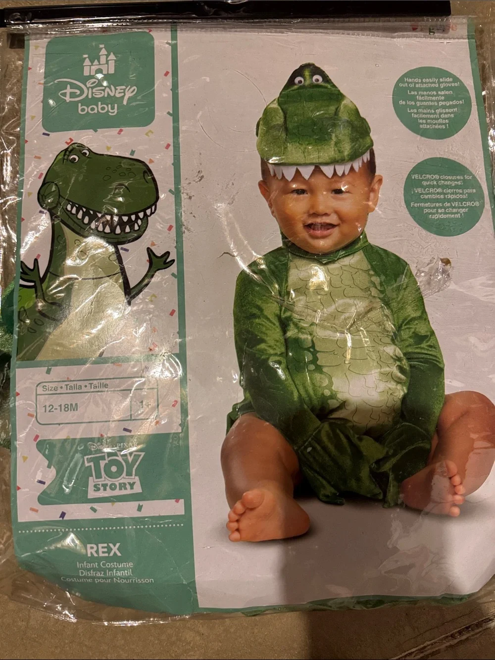 Disney Baby Green Rex Plush Dinosaur Costume